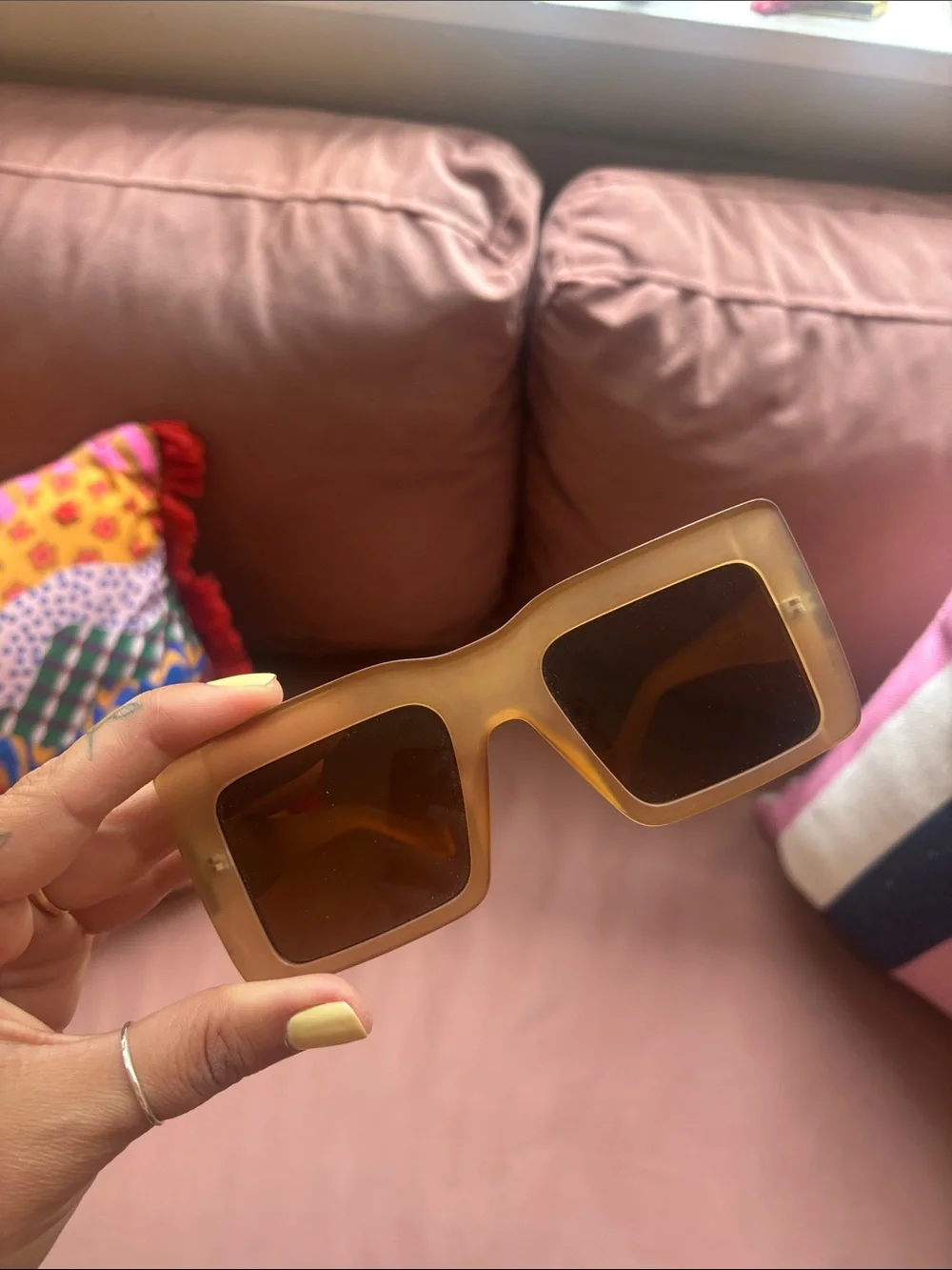 Vintage light pink sunglasses